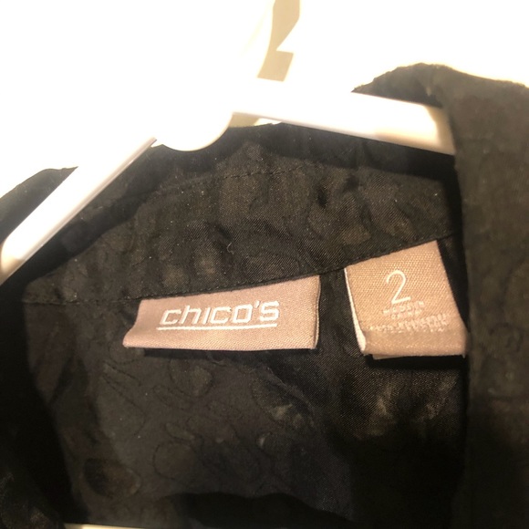 Chico’s sheer & lace Blouse 🎈2 for $15 🎈 - Picture 5 of 7